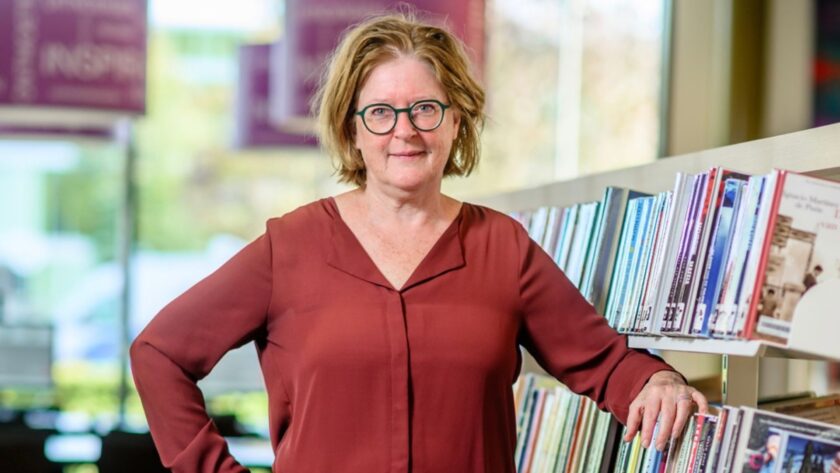 Anja Kaashoek in bibliotheek Wijchen
