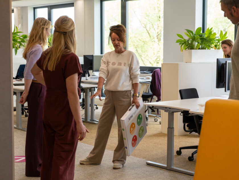 Lydia tijdens teamcoaching