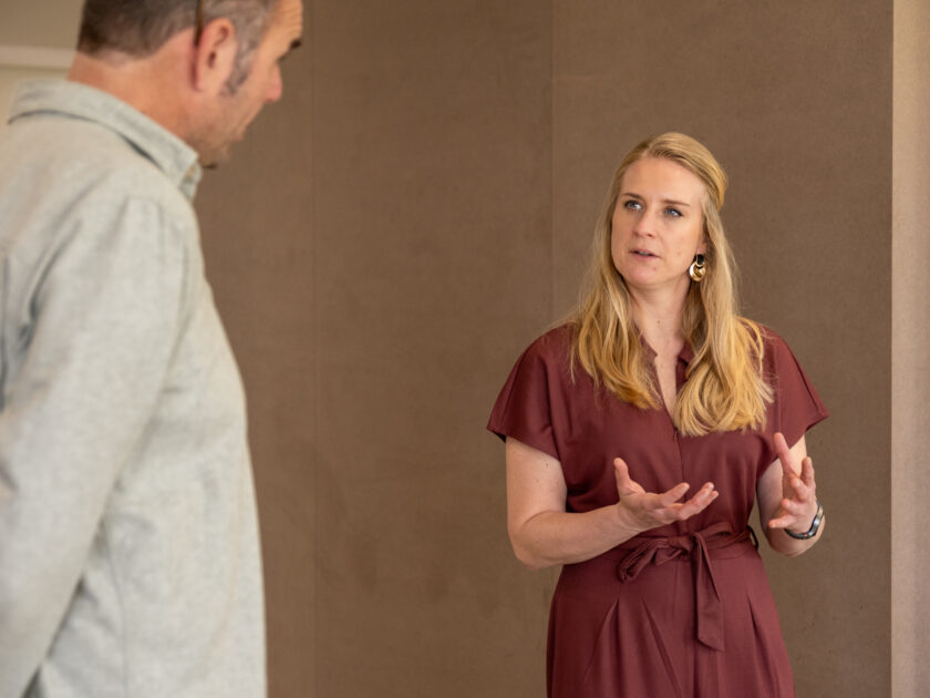 Iris in coaching sessie